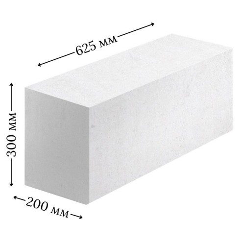 Купить Газоблок Цемрос 625×300×200 (50 шт/поддон) в Миллерово